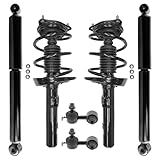 Detroit Axle - 6pc Struts Shocks Kit for 2016-2020 Honda Civic 2 Front Struts with Coil Spring 2 Rear Shock Absorbers 2 Rear Sway Bars 2017 2018 2019 Replacement Suspension Kit