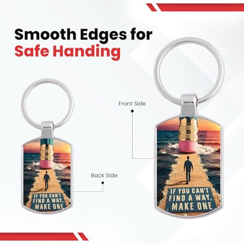 Image of Premium Printed Metal Keychain for Men & Women | High-Definition Artwork Print | Durable Key Ring for Car, Bike, Home & Office Keys | Stylish Decorative Key Holder Gift