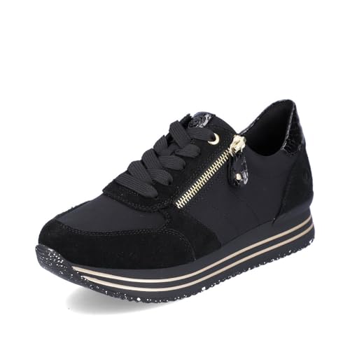 Remonte Damen D1316 Sneaker, schwarz, 41 EU