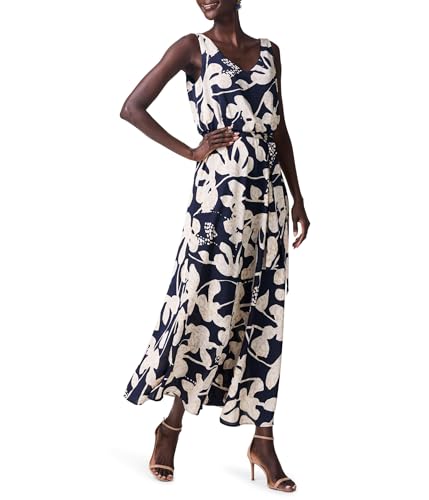 NIC+ZOE Water Lilies Bianca Dress Indigo Multi 2XL (US 20-22)