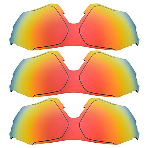 Verres polarisés Oakleys EVZero rouge en lot de 3 taille unique