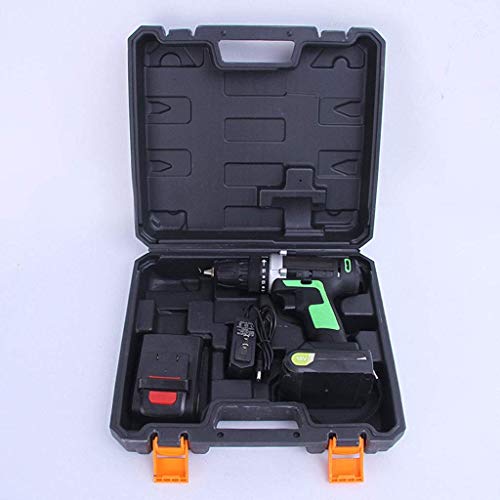 Samnuerly Kombibohrer 12V Akku-Bohrschrauber Kompakter Li-Ionen-Akku 15 + 1 Schlüssellose Kupplung 2-Gang-Schrauber zum Bohren von Mauerwerk, Metall und Holz (Größe: 21V) – Bild 4