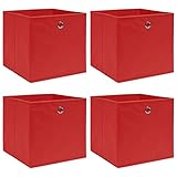 Les boîtes de rangement pratiques sont en tissu non tissé, ce qui les rend assez durables