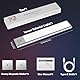 Euakee 23CM RGB IC LED Lightbar Kabellos mit Bewegungsmelder, Unterbauleuchte Küche Dimmbar Schrankbeleuchtung, Lichtleiste Aufladbar USB Nachtlicht für Schlafzimmer Spielzimmer Dekoration