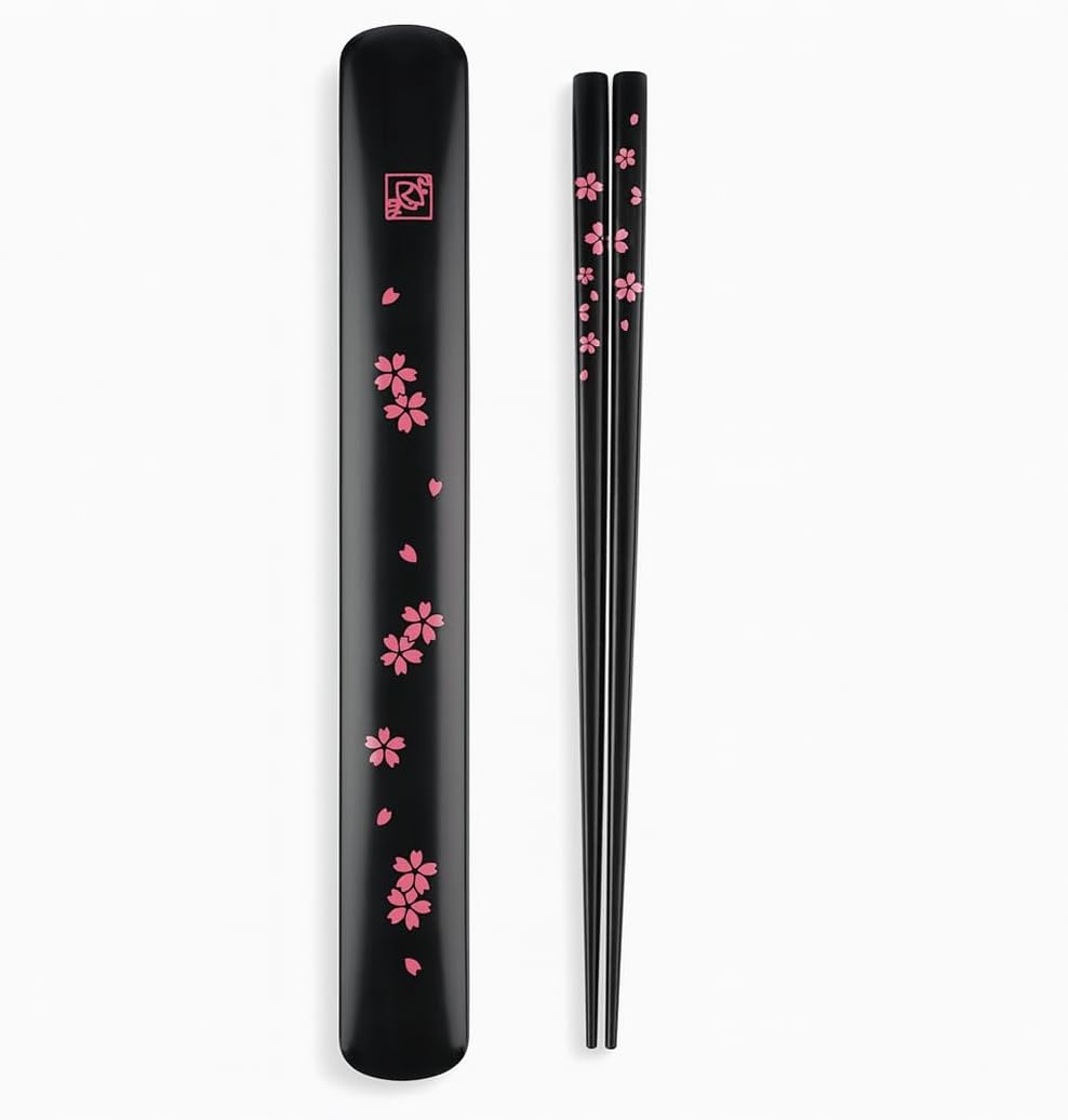 JapanBargain 3643-B 3643 Plastic Chopsticks, Black