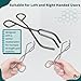 A2Z Stainless Steel Crucible Tongs 3-Prong Beaker Tongs – Heat Resistant Lab Tool for Crucibles, Flasks, and Hot Containers - Ideal For Industrial and Scientific Applications