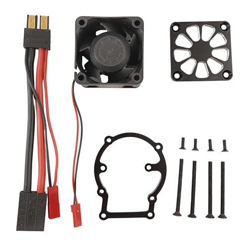 Aluminum Motor Heatsink with Cooling Fan for 1/8 Sledge 4WD Truck