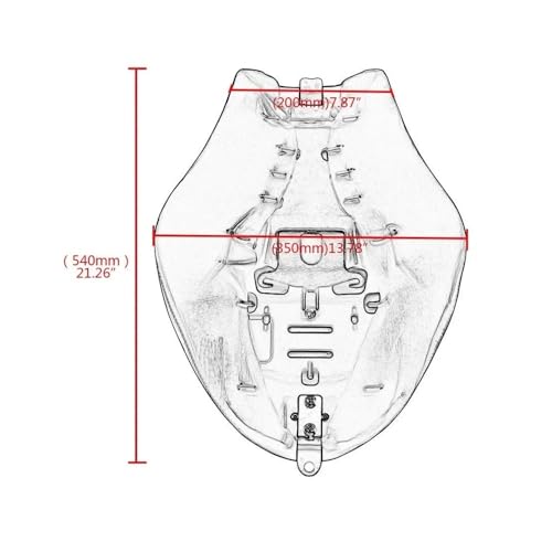 Asiento para moto Sportster 883 cojín delantero ancho XL 1200 48 72 04-15 7