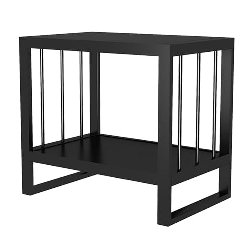 Support d'aquarium en métal noir 40x30cm double couche soudée - 2