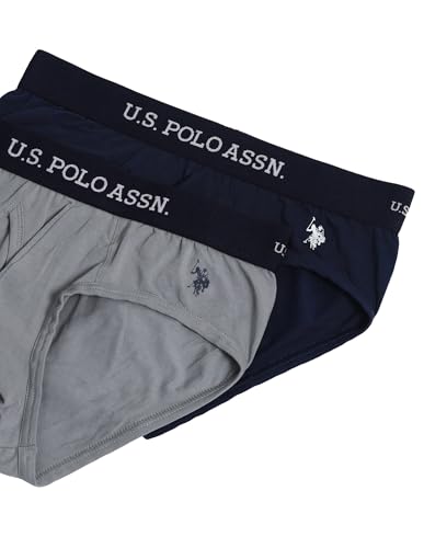 Image of U.S. Polo ASSN. Mens OEB11 Elasticized Waist Underwear Briefs - Pack of 2