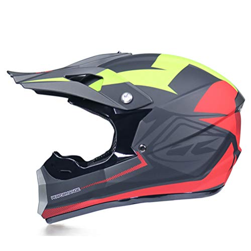 Conjunto de casco de motocross con gafas Guantes Casco de motocicleta Casco integral Motocicleta Off Road Touring Racing Helme DOT