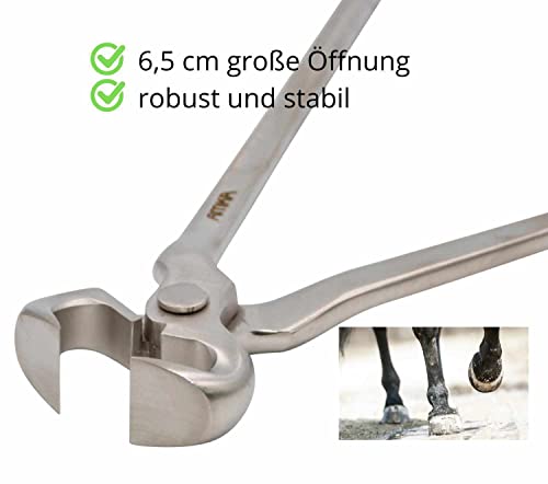 AMKA Hufzange Hufbeschlag Abreißzange 12 Edelstahl