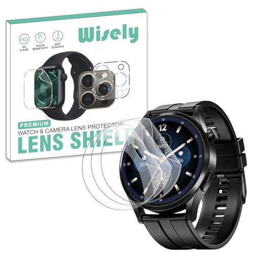 Image of Wisely |Pack of 3pc| Screen Guard Protector For Boat Chrome Horizon 1.51 inch Anti Shock, Anti-Scratch, HD Clear, Full Cover