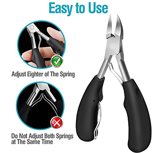 TOKINGO Nail Clippers Kits, Heavy Duty Professional Toenail Clipper for Ingrown Thick Nails, Birthday Gifts for Men Women, Pedicure Tool,Nail Cutter, Manicure Set(5PCS Gift Box Set) - Image 4