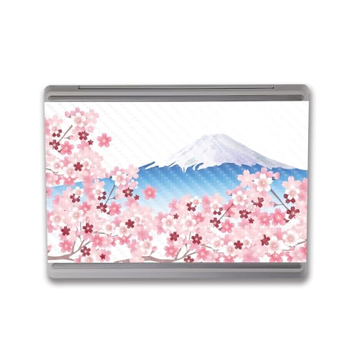 Image of MightySkins Carbon Fiber Skin Compatible with Microsoft Surface Laptop Go 3 (2023) Full Wrap Kit - Fuji Scene | Protective, Durable Textured Carbon Fiber Finish | Made in The USA