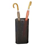 KPHYMOD Paragüeros Paragüero De Metal Independiente para Entrada, Organizador para Decoración del Hogar Y La Oficina.(Black)