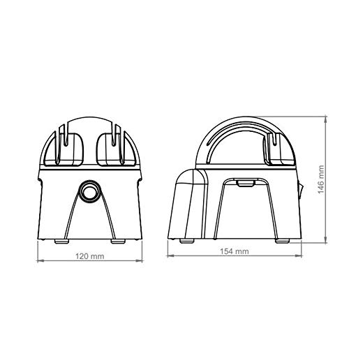 Afiador de Facas Elétrico 127V, Anodilar 3514-1008, Vermelho