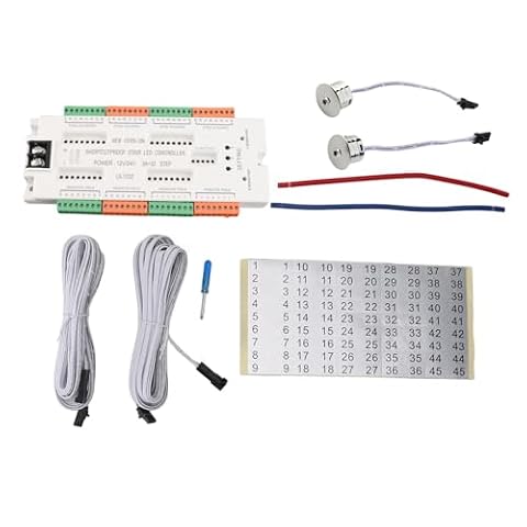 Sterownik Oświetlenia Schodowego LED z Czujnikiem Ruchu, Zestaw Kaskadowego Oświetlenia Schodów LED, Sterownik światła LED do Stopniowego Działania, Inteligentny Kontroler