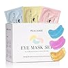 Under Eye Patches Gold and Hyaluronic Acid for puffy eyes,Rose Eye Masks for Dark Circles and Puffiness skin care Smooth Wrinkles products 30 Pairs