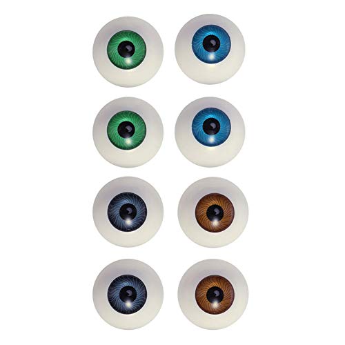 Halloween Deko, menschliche Augen DIY Handwerk Hohl Augäpfel Künstliche Simulation Puppen Augäpfel Kunststoff Halloween Requisiten Puppen Maske Machen 8 STÜCKE Halloween Kostüm