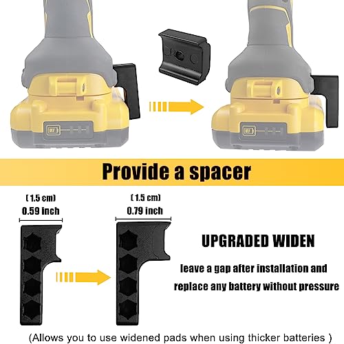 Magnetic 1/4-Inch Hex Bit Holders Fit for Dewalt Wrox Cordless Impacts Screwdrivers,Powerful Magnet Drill Bit Holster Sleeve Organizer, Hex Screw Bit Storage on side of Power Drill,Right Side - Image 5
