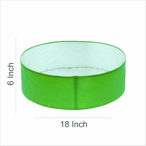 Image of Premium HDPE UV Stabilised Grow Bags 18x6 Inch (Pack of 3) | 260 GSM Heavy Duty Round Planter Bags | Reusable Fabric Pots for Terrace, Balcony & Vegetable Gardening