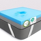 MKS 2-in-1 Gel Topper – Gelschaum Topper 180x200cm mit H3 & H4, 5-Schichten-System, Druckentlastung, Mesh-Seiten & Elastikbändern – Ideal für Seiten-, Rücken- & Bauchschläfer