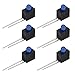 100Pcs LED Shade Diode Light Kit, 3mm LED Holder Lampshade 90 Degree Bend with Light Industrial Control Components(Blue)