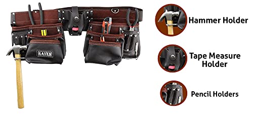 Raven 13 Pocket Oil Tanned Lather Tool Pouch #TOP6