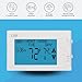 Lux Products TX9600TS Programmable Large Touchscreen Heating Cooling Thermostat, White