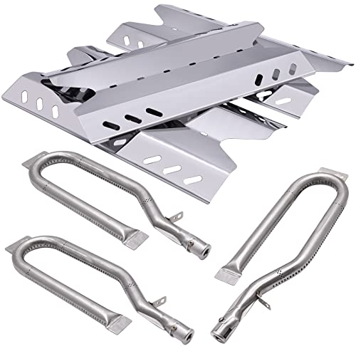 Hipoilk Replacement Parts for Members Mark BQ06042-1 BQ05046-6 BQ05046-6-A BQ05046-6A, Sam's Club, Outdoor Gourmet Gas Grill Models, Burner Tube, Steel Heat Plate Burner Cover