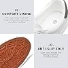 Zapatos de tenis blancos para hombre FRACORA, sneakers de cuero PU | Resistentes al agua, antideslizantes, fáciles de limpiar, fáciles de combinar, suaves 7