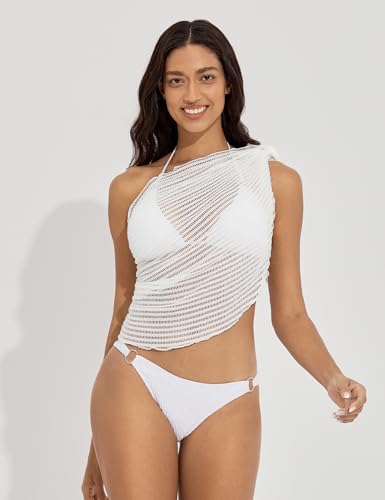 Tournesol Women's Sarong Crochet Cover Up Skirt Short Beach Wrap Skirts Sheer Bikini Bathing Suit Wraps S-XXL4