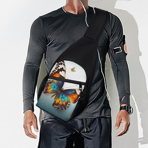 Bolso Bandolera Deportiva Blanca Butterfly miniatura 7