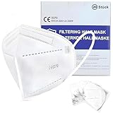 Hygiene100 20x FFP2 Masken, Atemschutzmaske, 5-lagige Staubschutzmaske, Partikelfiltermaske...