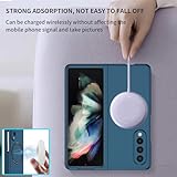 MINLIU Magnetic Case for Samsung Galaxy Z Fold 3 Compatible for MagSafe, Folding Shell Cover Case，Military Grade Drop Protection Shockproof Phone Case for Samsung Galaxy Z Fold 3 (Blue) - Image 9