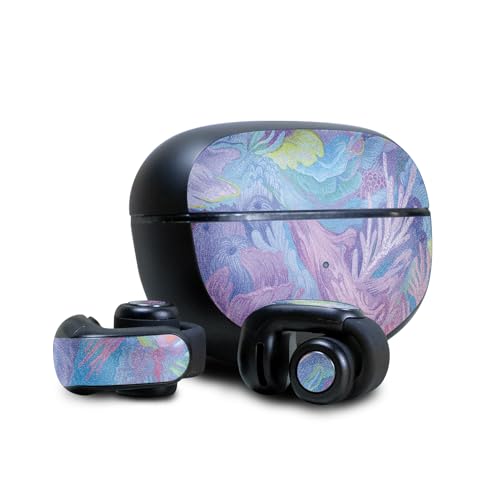 Image of Glossy Glitter Skin Compatible with Bose Ultra Open Earbuds - Dreamy Reef - Premium 3M Vinyl Protective Wrap Decal Cover - Easy to Apply | Crafted in The USA by MightySkins