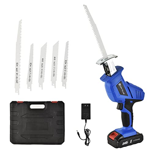 Scie Sabre sans Fil avec batterie rechargeable 1500 mAh et chargeur Cover