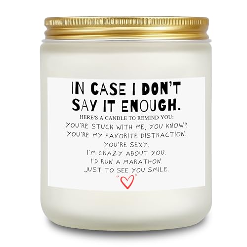 La mejor selección de Perfume I Love Love para comprar online. 38 Philyxious Anniversary - Vela perfumada de boda para mujeres y hombres, regalos I Love You para ella - Vela perfumada de lavanda de enebro con cera de soja natural, ideas de regalo...