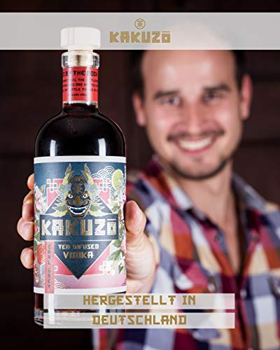 KAKUZO Earl Grey Vodka - Japanische Vodka-Kreation - Verfeinert mit Tee Blend aus Japan, Indien & China - Würzig Mit Noten von Honig & Zitrus - Made in Germany (1 x 0,7l)