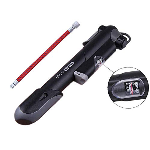 doublesmt Mini Portable Cycling Scooter Tires Pump Tires Inflator with Extension Tube