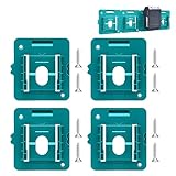 4 Stück Batteriehalte Kompatibel mit Makita &Bosch, 14.4-18V Wandhalterung Akku-Aufbewahrungsgestell Akkuhalter für BL1860 BL1850 BL1840 BL1830 Akku