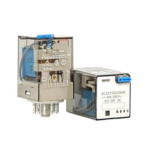 Relais 24 V pour armoire électrique industrielle 10 A 11 broches