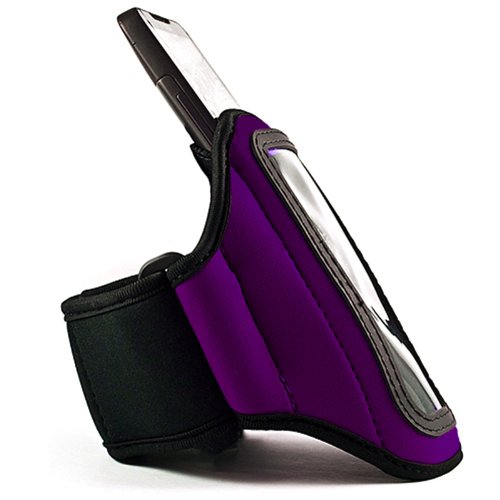 Vg Plurple Plum Quality Sweat Resistant Lining Armband For Apple Iphone 5S 5C 5 Lte #TOP2