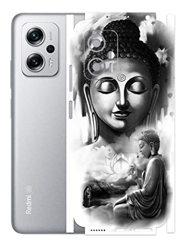 Image of AtOdds - Redmi K50i (5G) Mobile Back Skin Rear Screen Guard Protector Film Wrap (Coverage - Back+Camera+Sides) (Buddha)