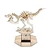 Balvi Puzle 3D Dinosaur Kit para Montar maqueta del Esqueleto de un Dinosaurio con Movimiento Funciona con luz Solar Velociraptor Madera 30cm