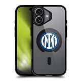 Head Case Designs Licenza Ufficiale Inter Milan Stemma Icona Logo Black Shockproof Bumper Case [Military Grade Protection] Compatible with Apple iPhone 17 and Compatible with MagSafe
