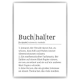 Buchhalter Poster Definition - DIN A3
