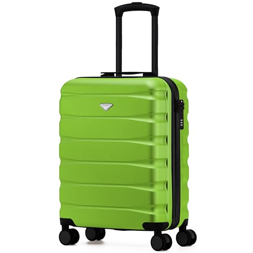 Flight Knight Cabin Suitcase 55x40x20 Ryanair Priority, EasyJet, Jet2 Lightweight Small Durable 4-Wheel Cabin Case, Carry-On for Over 60 Airlines, Hard Shell, 10kg Hand Luggage Bag (55 x 40 x 20 cm)