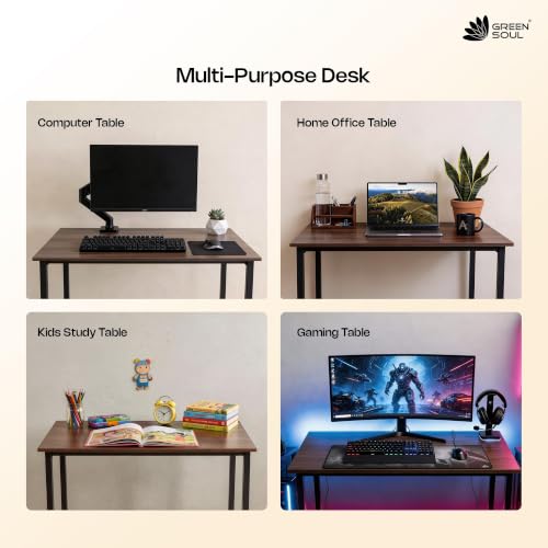 Image of Green Soul Begin Office Desk and Study Table| Computer Table for Home pc for Students and Adults |1-Year Assurance | Rolex Dark